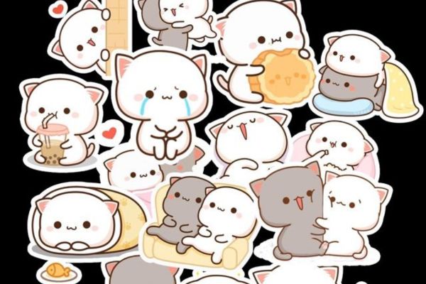 Bộ sticker mèo mochi chất lượng cao