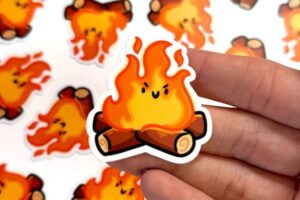 Bộ sticker cục lửa đẹp, chất lượng cao