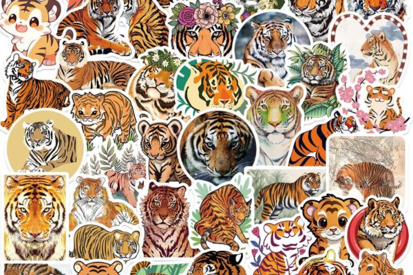 Bộ sticker hổ béo đẹp, chất lượng cao