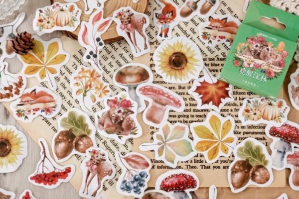 Bộ sticker mùa thu đẹp, thiết kế theo yêu cầu