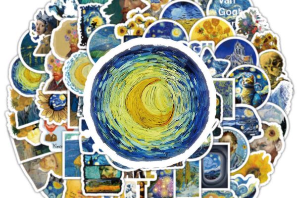 Bộ sticker tranh nghệ thuật đẹp, chất lượng