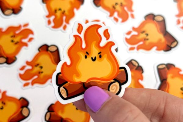 Bộ sticker cục lửa đẹp, chất lượng cao