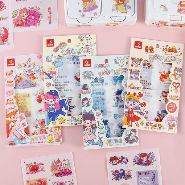 In Hoa Long nhận thiết kế và in ấn bộ sticker chòm sao lấy ngay