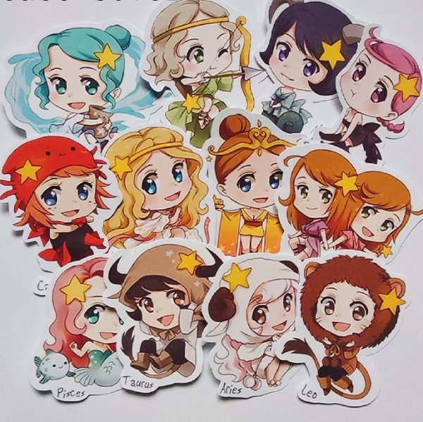 In Hoa Long nhận thiết kế và in ấn bộ sticker chòm sao theo yêu cầu