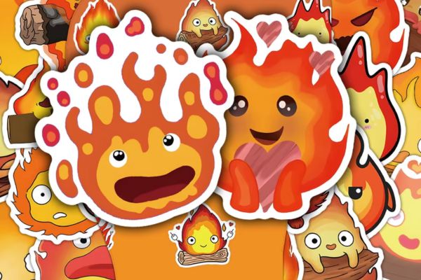 Bộ sticker cục lửa đẹp, chất lượng cao