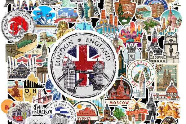 Mẫu sticker địa danh thế giới đẹp, giá rẻ tại Hà Nội