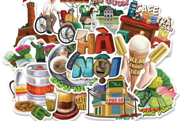 Bộ sticker Hà Nội giá rẻ, mẫu đẹp