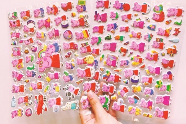 Bộ sticker heo cute theo set