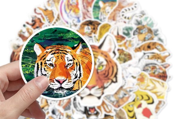 Bộ sticker hổ béo đẹp, chất lượng cao