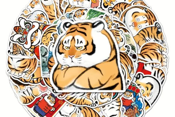 Bộ sticker hổ béo đẹp, chất lượng cao