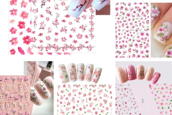 Bộ sticker hoa anh đào in sắc nét