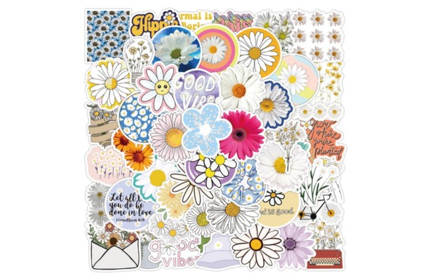 Bộ sticker hoa cỏ dán lên nhật ký