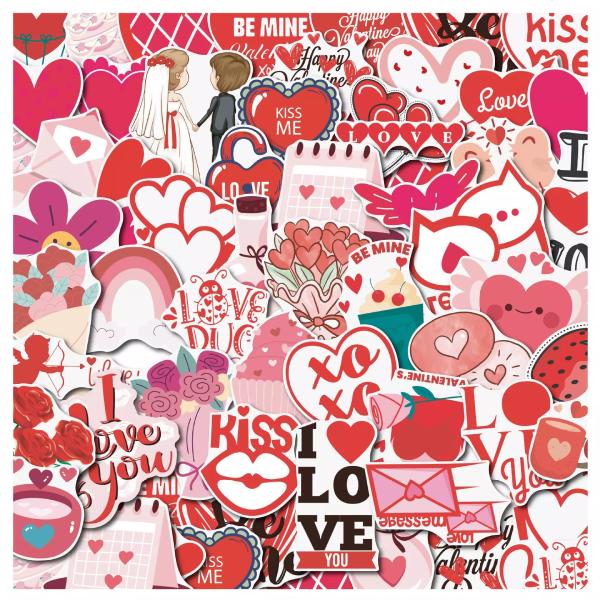 In Hoa Long nhận thiết kế và in ấn bộ sticker màu đỏ chất lượng