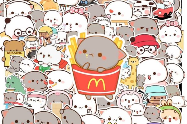 Bộ sticker mèo mochi chất lượng cao
