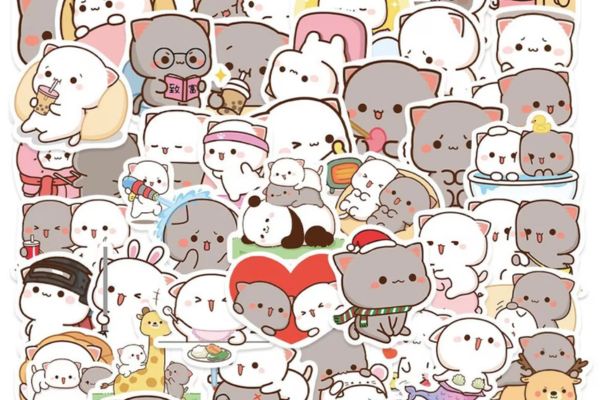 Bộ sticker mèo mochi chất lượng cao