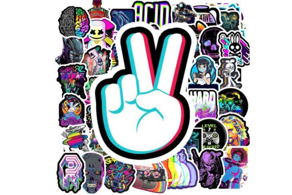 Bộ sticker neon đẹp