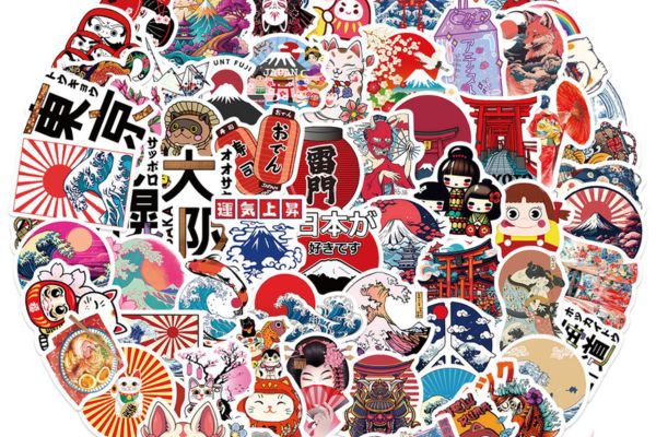 Bộ sticker Nhật Bản đẹp, thiết kế theo yêu cầu