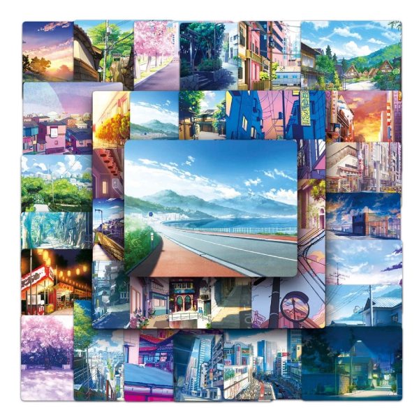 In Hoa Long nhận thiết kế và in ấn bộ sticker phong cảnh đường phố