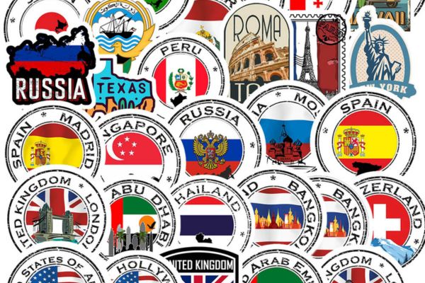 Bộ sticker quốc kỳ đẹp, chất lượng cao