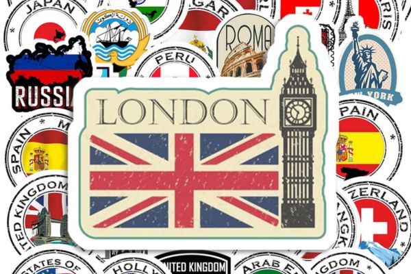 Bộ sticker quốc kỳ đẹp, chất lượng cao