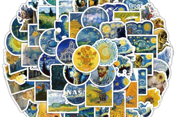 Bộ sticker tranh nghệ thuật đẹp, chất lượng
