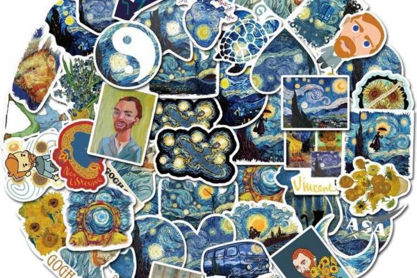 Bộ sticker tranh nghệ thuật đẹp, chất lượng