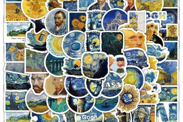 Bộ sticker tranh nghệ thuật đẹp, chất lượng