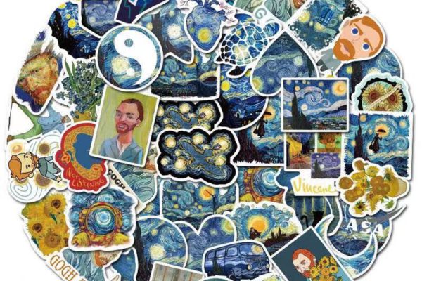 Bộ sticker tranh nghệ thuật đẹp, chất lượng