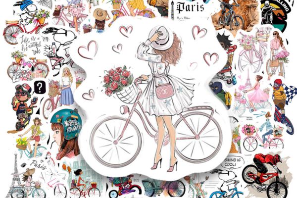 Bộ sticker xe đạp giá rẻ, mẫu đẹp