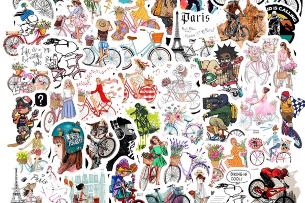Bộ sticker xe đạp giá rẻ, mẫu đẹp