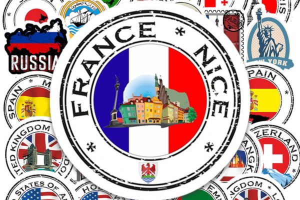 Bộ sticker quốc kỳ đẹp, chất lượng cao