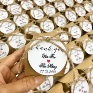 In tag quà cưới đẹp, chất lượng cao