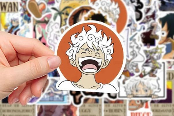 Mẫu sticker luffy gear 5 đẹp, giá rẻ tại Hà Nội