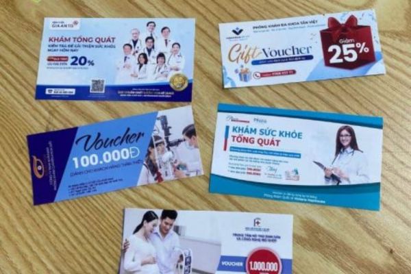 Mẫu voucher phòng khám đẹp, chất lượng cao
