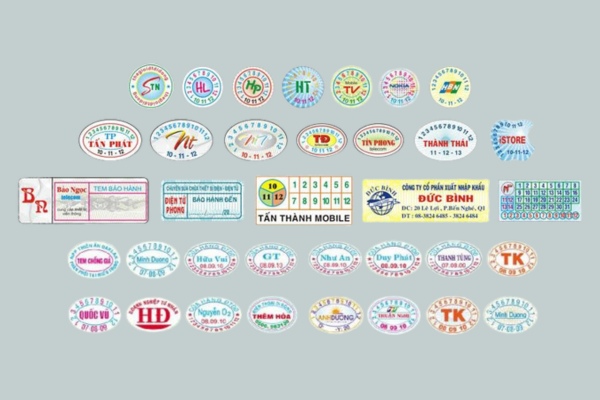 Giấy in tem bảo hành decal vỡ