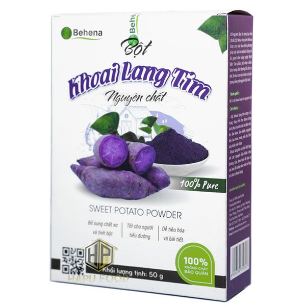 In hộp bột khoai lang tím đẹp, giá rẻ tại Hà Nội