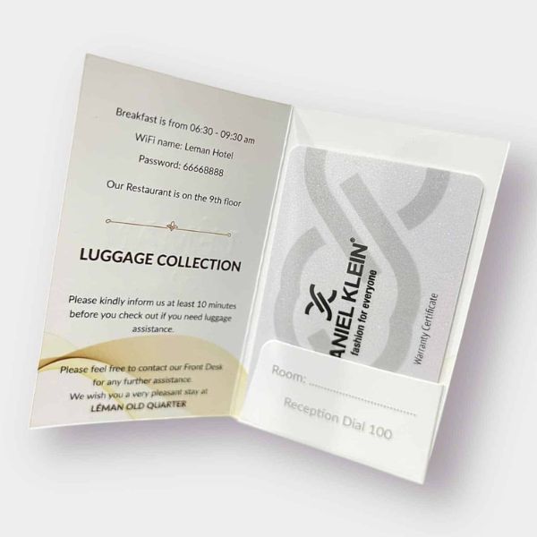 In bìa đựng thẻ từ khách sạn đẹp, chất lượng cao