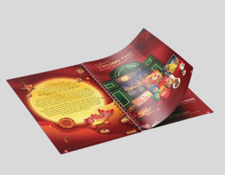 In catalogue bánh trung thu đậm phong cách riêng