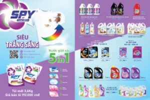 In Hoa Long nhận thiết kế và in ấn in catalogue nước giặt cao cấp