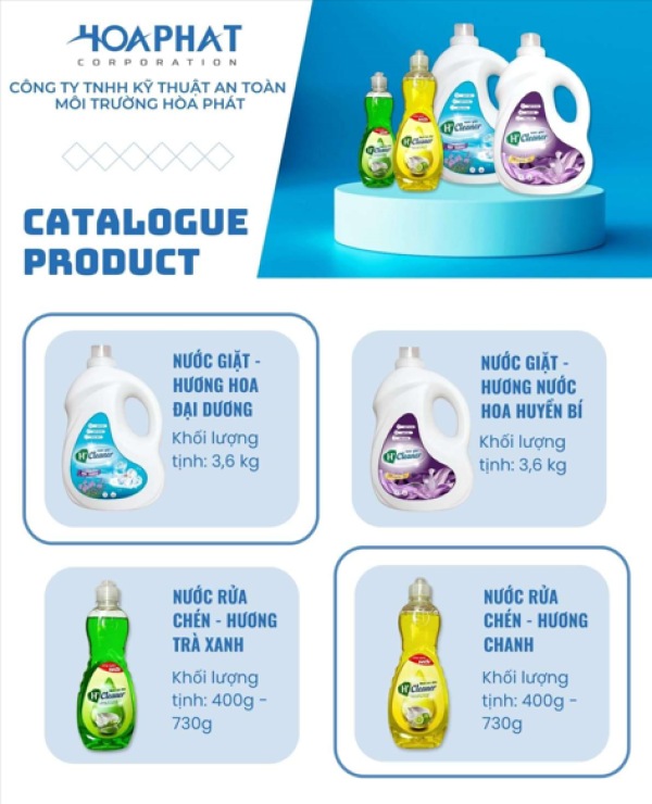 In Hoa Long nhận thiết kế và in ấn in catalogue nước giặt đẹp