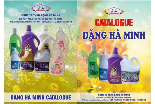 In Hoa Long nhận thiết kế và in ấn in catalogue nước giặt giá rẻ