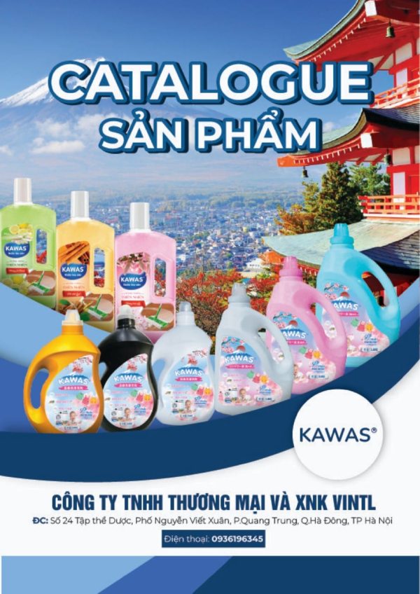 In Hoa Long nhận thiết kế và in ấn in catalogue nước giặt kawas