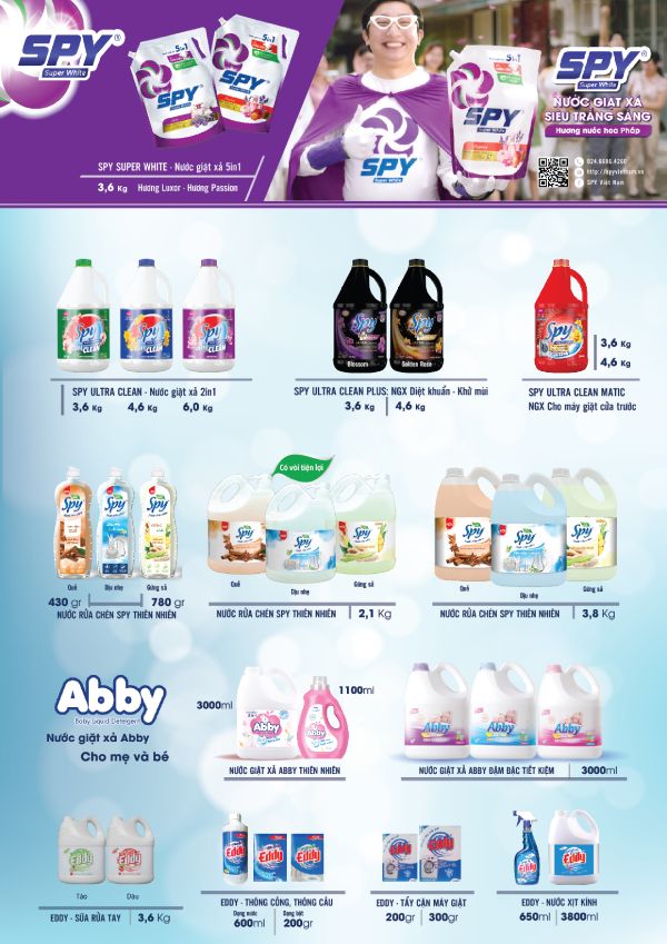 In Hoa Long nhận thiết kế và in ấn in catalogue nước giặt theo yêu cầu