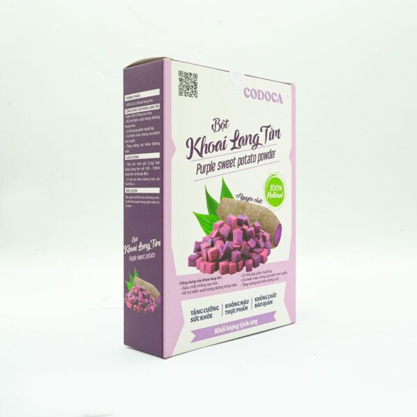 In hộp bột khoai lang tím đẹp, giá rẻ tại Hà Nội