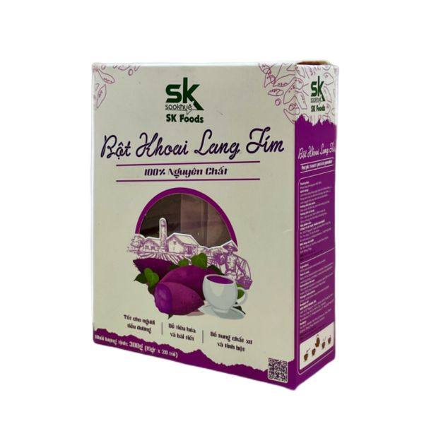 In hộp bột khoai lang tím đẹp, giá rẻ tại Hà Nội