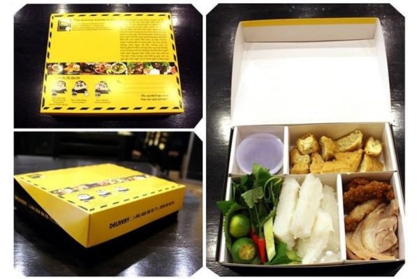 In hộp giấy đựng bún đậu đẹp, thiết kế theo yêu cầu