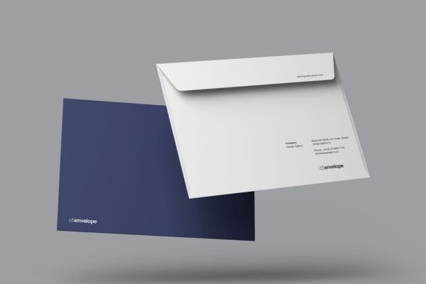 In phong bì nắp vuông đẹp, chất lượng cao