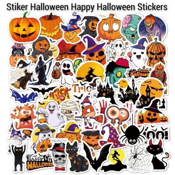 In sticker Halloween đẹp, thiết kế theo yêu cầu