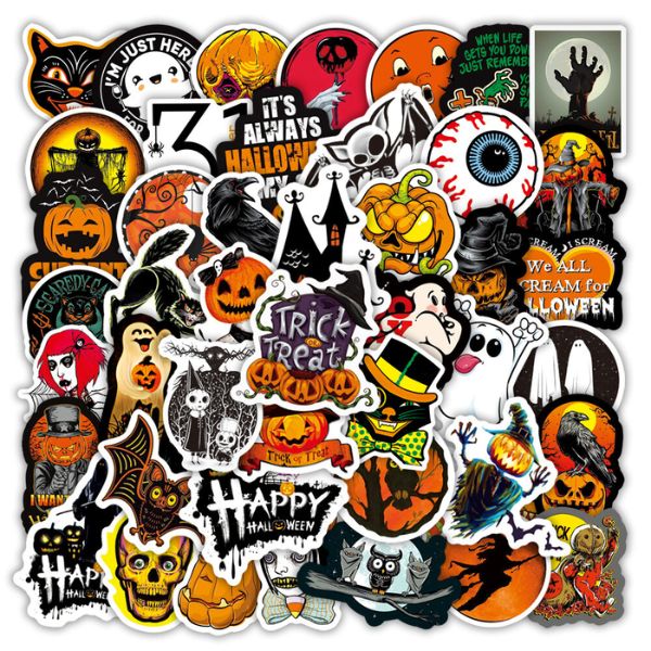 In sticker Halloween đẹp, thiết kế theo yêu cầu