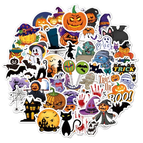 In sticker Halloween đẹp, thiết kế theo yêu cầu